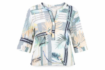 Betty & Co Women’s Multicoloured Viscose Tunic Blouse Size 10
