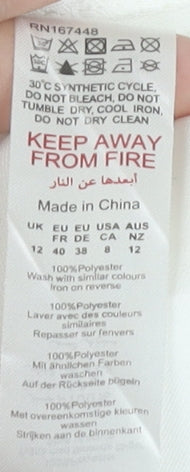 PrettyLittleThing Women White Size 12 Shirt Mini Dress Long Sleeve