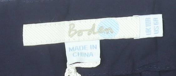 Boden Women’s Blue Lace Pencil Skirt Size 10 Knee Length Cotton Blend