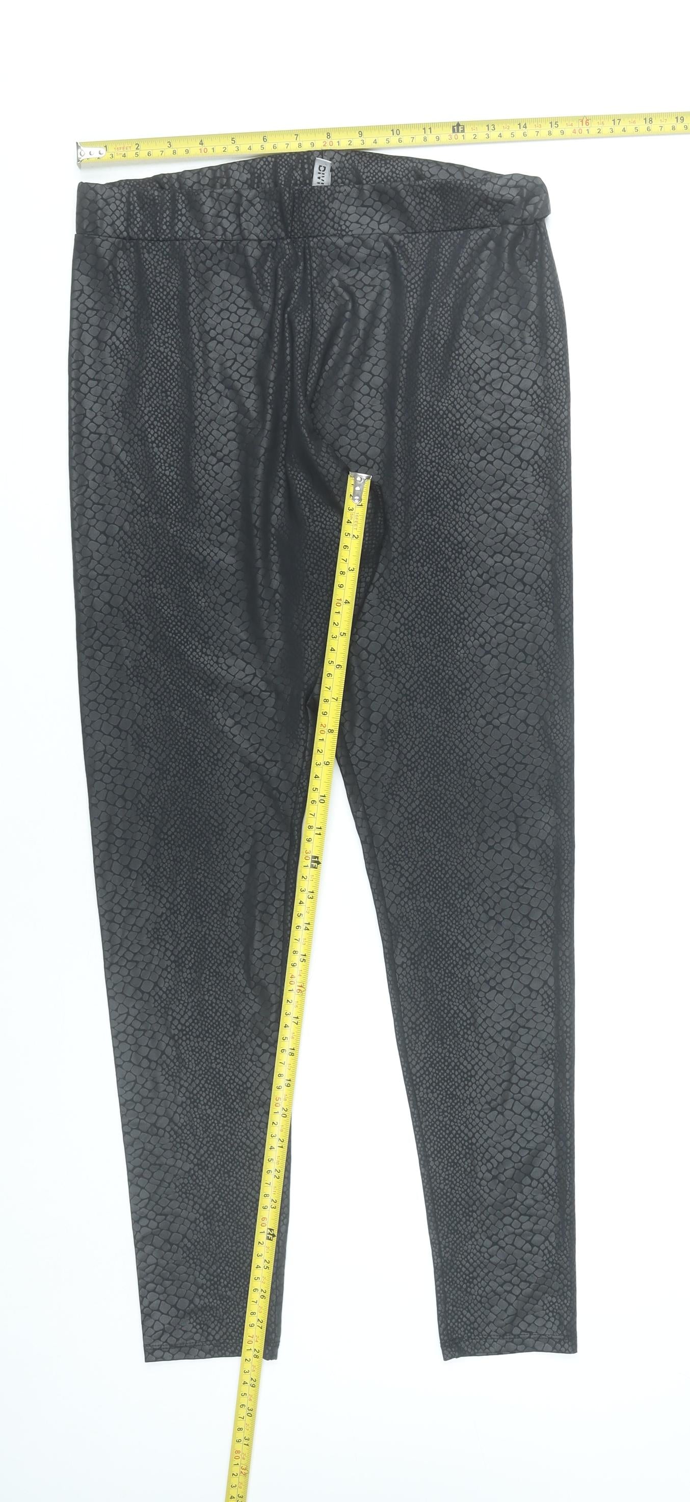 Womens UK Size L H&M  Leggings Black Leggings