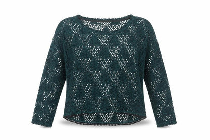 Womens UK Size S Staring at Stars Green Pullover Jumper