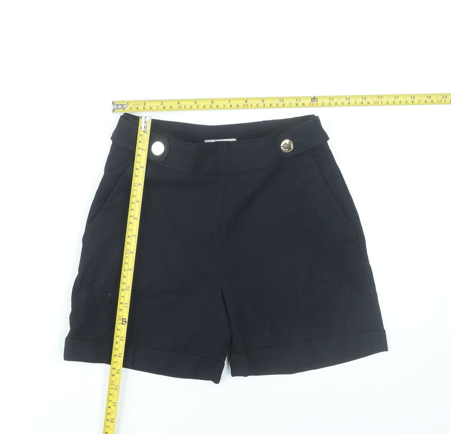 H&M Women’s Black Size 4 Sailor Shorts Polyester Blend