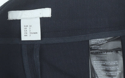 H&M Women’s Black Size 4 Sailor Shorts Polyester Blend