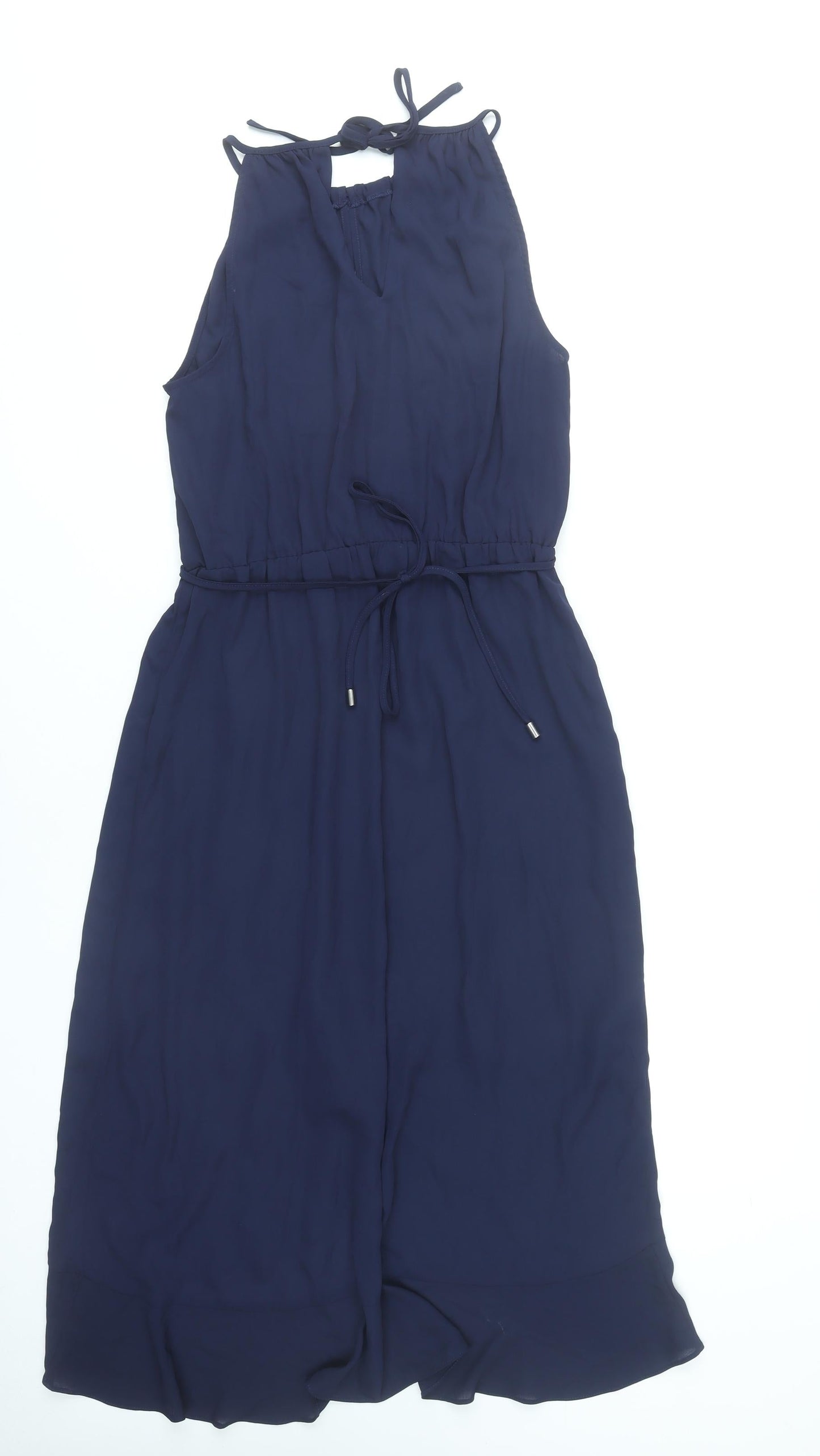 Oasis Women’s Blue Size 12 Halter Neck Wrap Dress