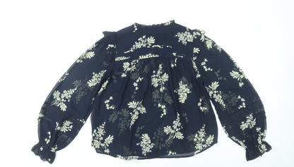Marks and Spencer Women’s Blue Floral Blouse Size 6 Tunic Style