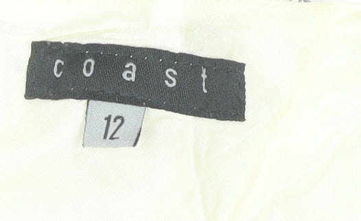 Coast Women’s Ivory Floral Slip Dress Size 12 Viscose