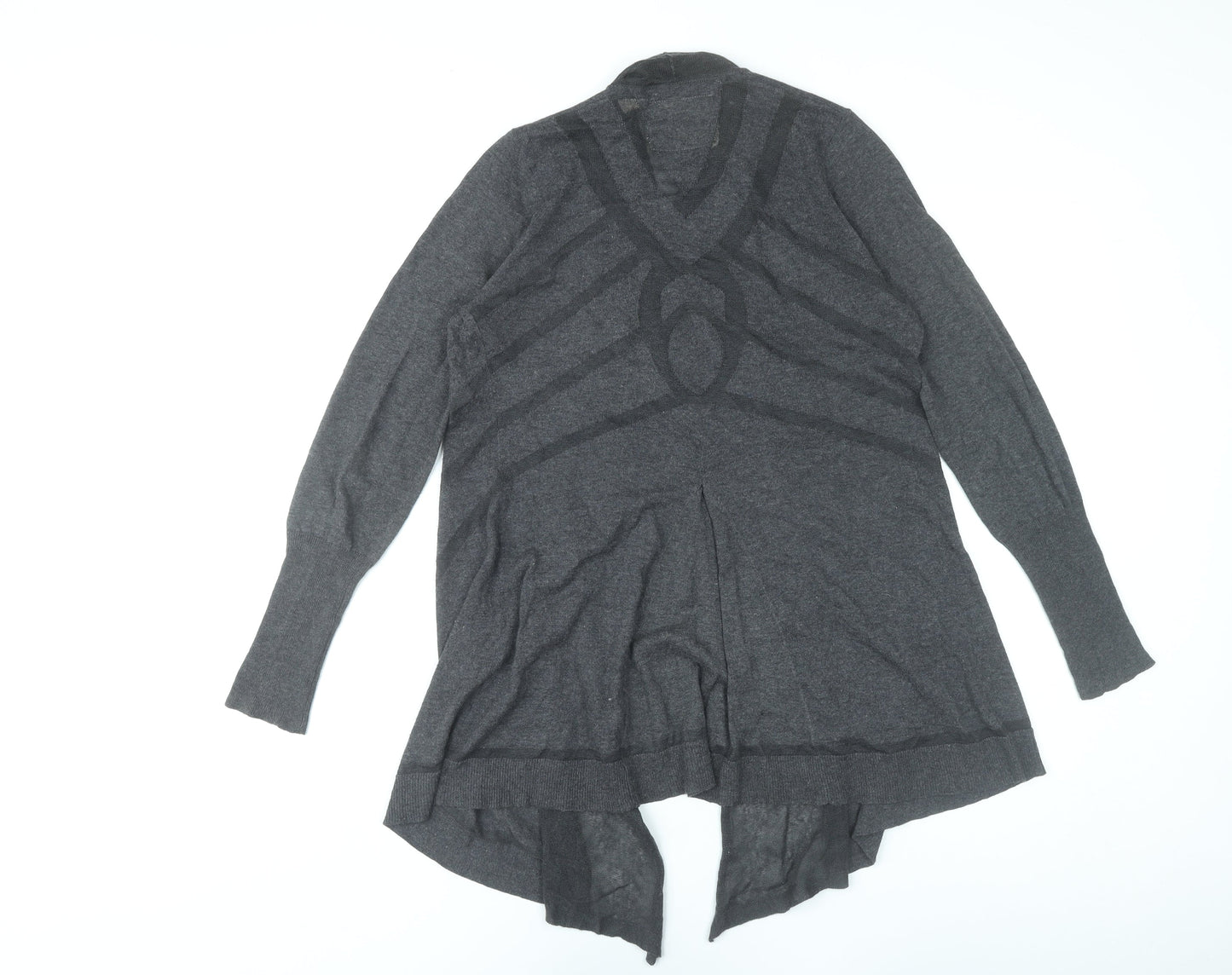 Angel of the North Womens Grey Knit Cardigan Size S Long Sleeve
