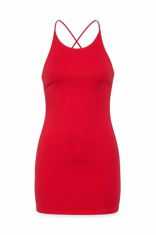MNG Women’s Red Halter Bodycon Party Dress Size 10