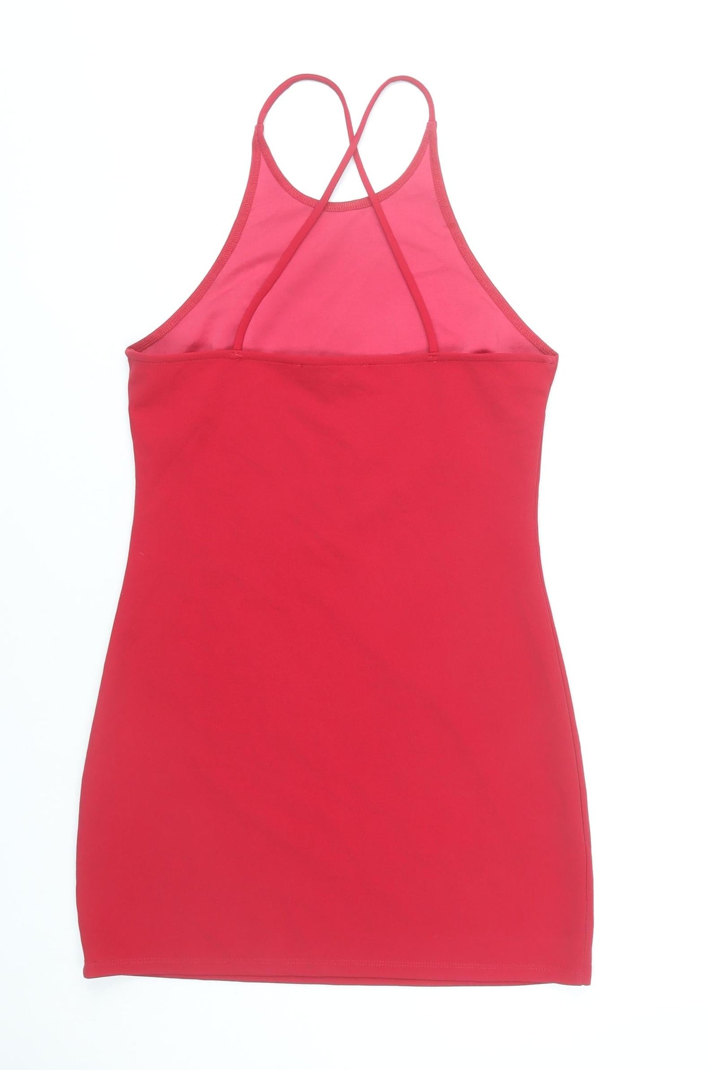 MNG Women’s Red Halter Bodycon Party Dress Size 10