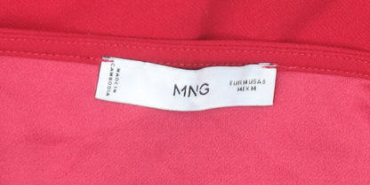 MNG Women’s Red Halter Bodycon Party Dress Size 10
