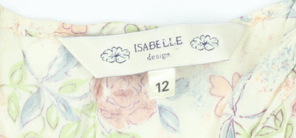 Isabelle Women’s Multicoloured Floral Midi A-Line Dress Size 12