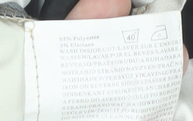 New York Laundry Women’s Black Beige White Striped A-Line Dress UK 12