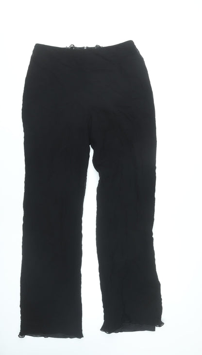 Linea Raffaelli Women’s Black Viscose Dress Pants Size 12 Formal