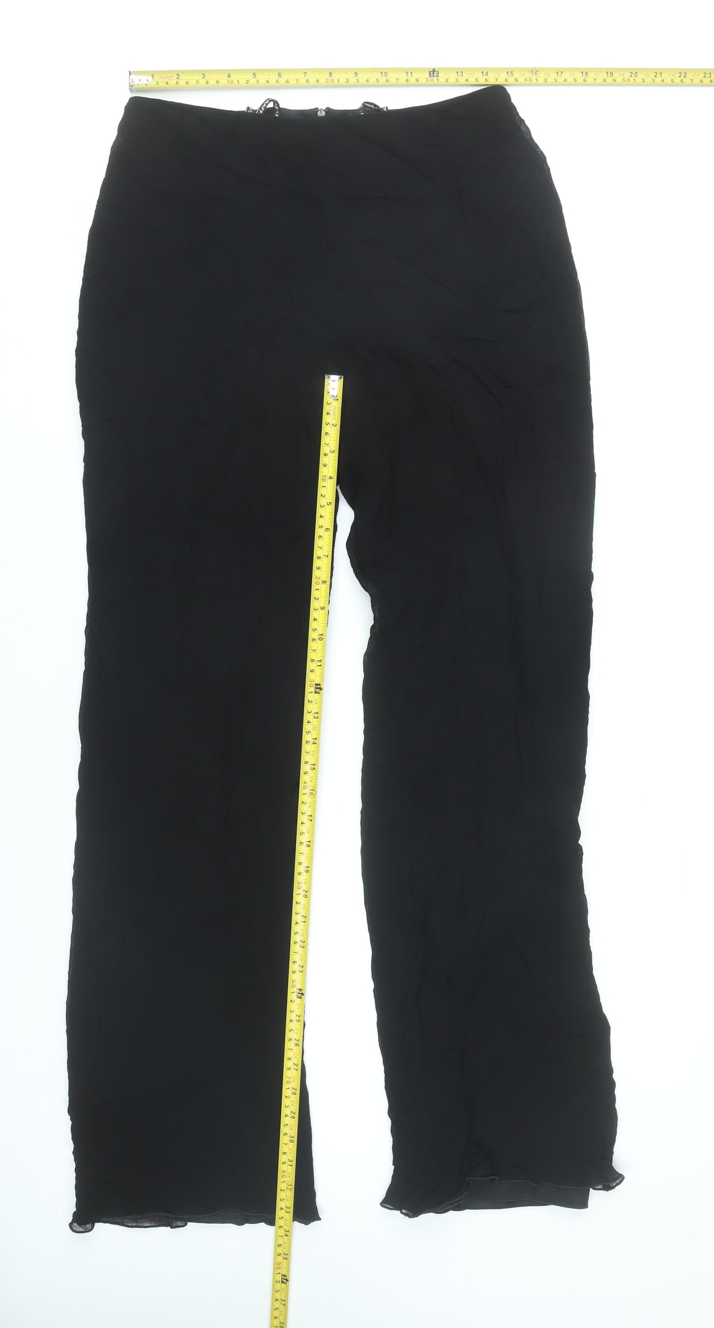 Linea Raffaelli Women’s Black Viscose Dress Pants Size 12 Formal