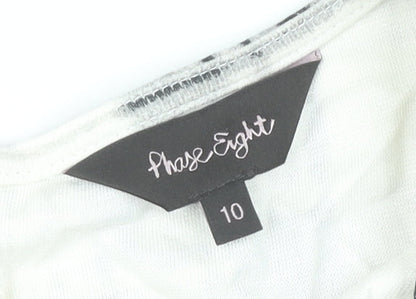 Phase Eight Women’s Black White Check Sheath Dress Size 10
