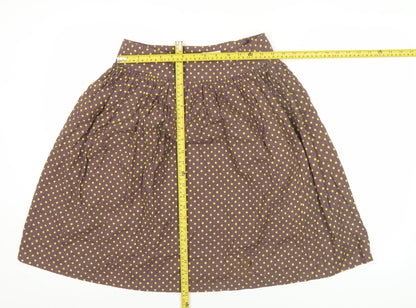 Womens UK Size 10 People Tree A-Line Woven Skirt