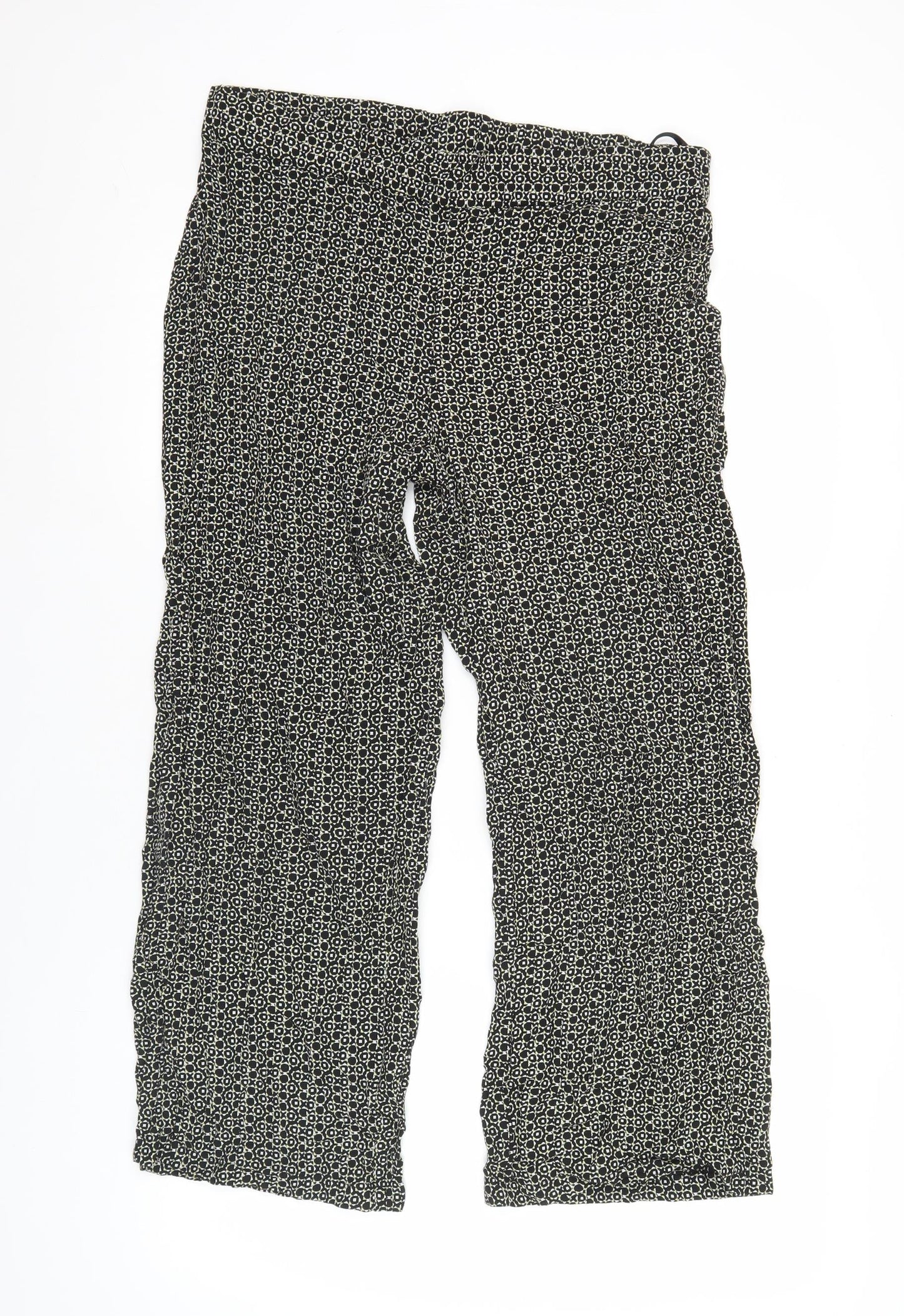 Womens UK Size 16 Marks and Spencer Relaxed Fit CasualTravel Black Trousers
