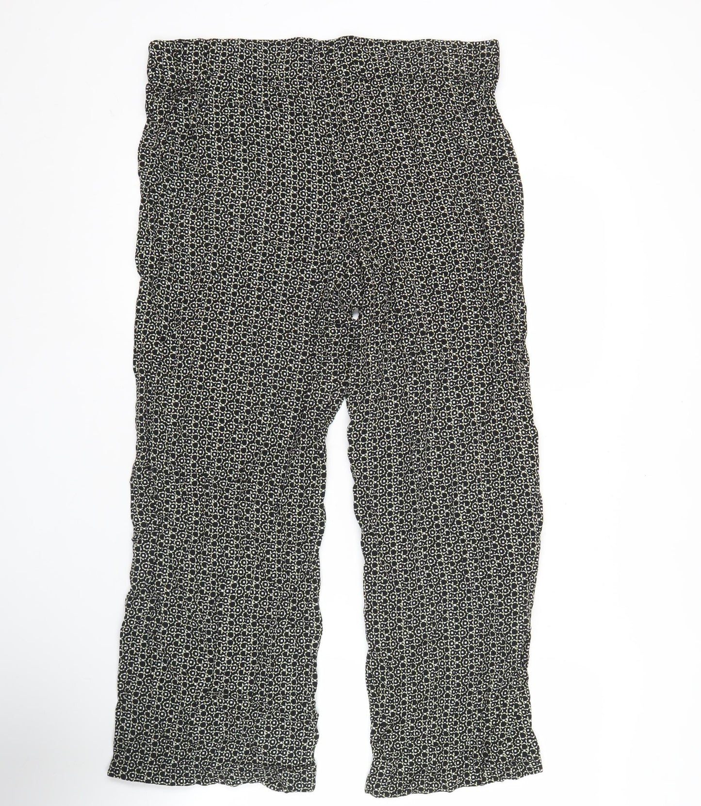 Womens UK Size 16 Marks and Spencer Relaxed Fit CasualTravel Black Trousers