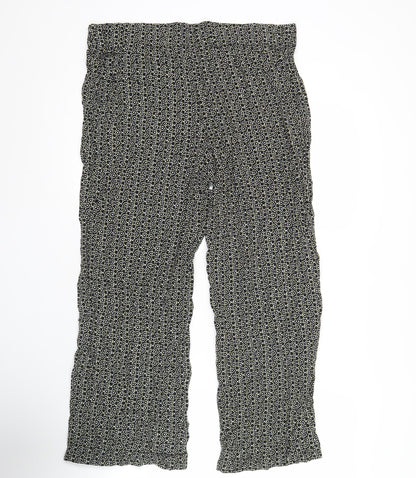 Womens UK Size 16 Marks and Spencer Relaxed Fit CasualTravel Black Trousers