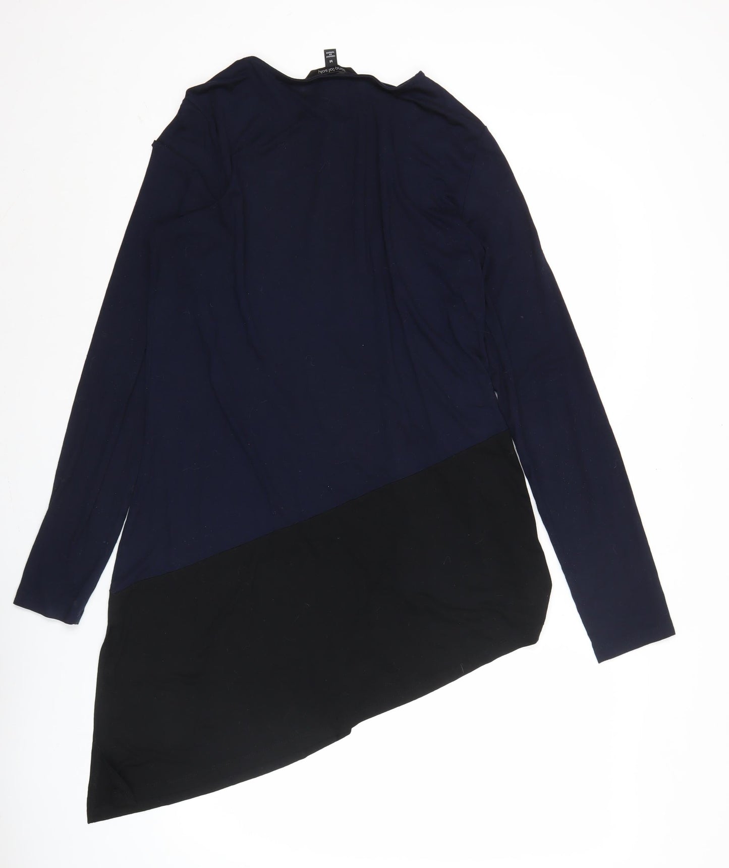 Long Tall Sally Women’s Blue Black Tall Shift Dress Size M Knee Length