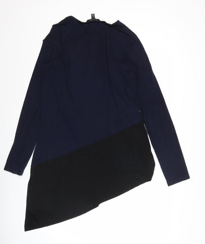 Long Tall Sally Women’s Blue Black Tall Shift Dress Size M Knee Length