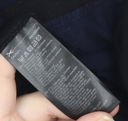 Long Tall Sally Women’s Blue Black Tall Shift Dress Size M Knee Length