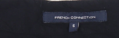French Connection Women’s Black Studded Blouse Size 6 Sleeveless Tunic
