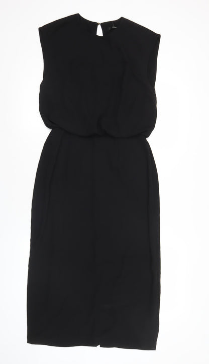 Oasis Women’s Black Size 8 Sheath Knee Length Dress