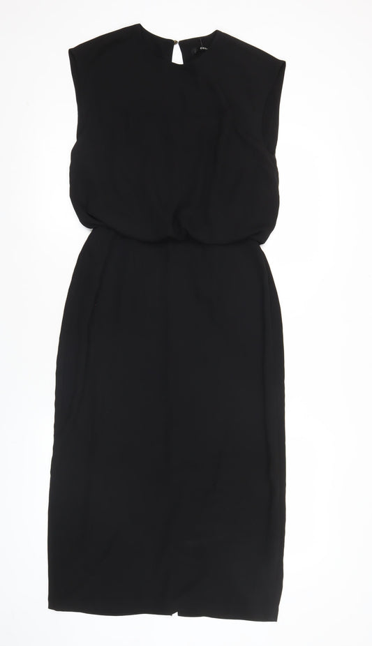Oasis Women’s Black Size 8 Sheath Knee Length Dress