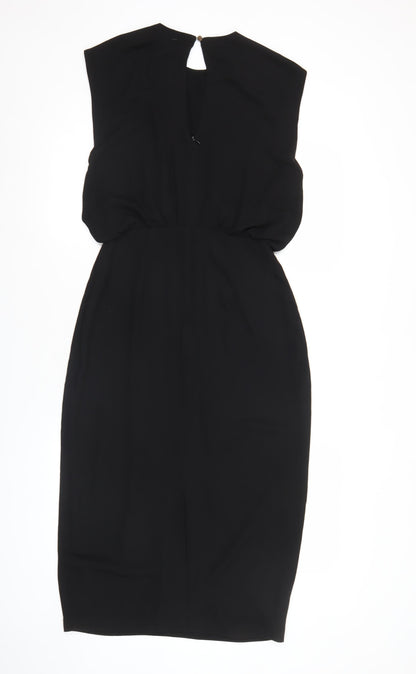 Oasis Women’s Black Size 8 Sheath Knee Length Dress