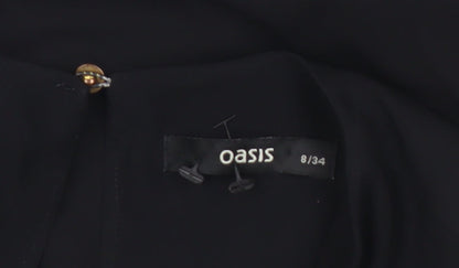 Oasis Women’s Black Size 8 Sheath Knee Length Dress