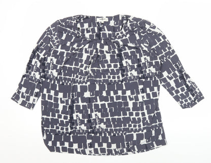 Studio 8 London Women’s Multicoloured Blouse Size 16 Cowl Neck Tunic