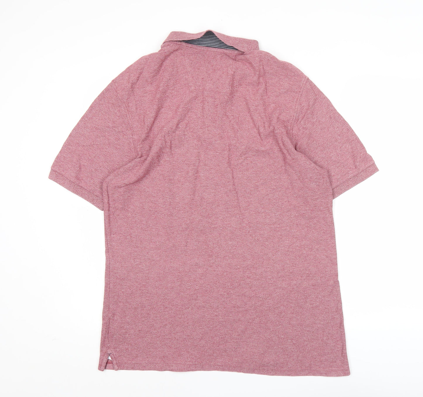 Modern Essentials Men's Pink Cotton Polo Shirt M Regular Fit