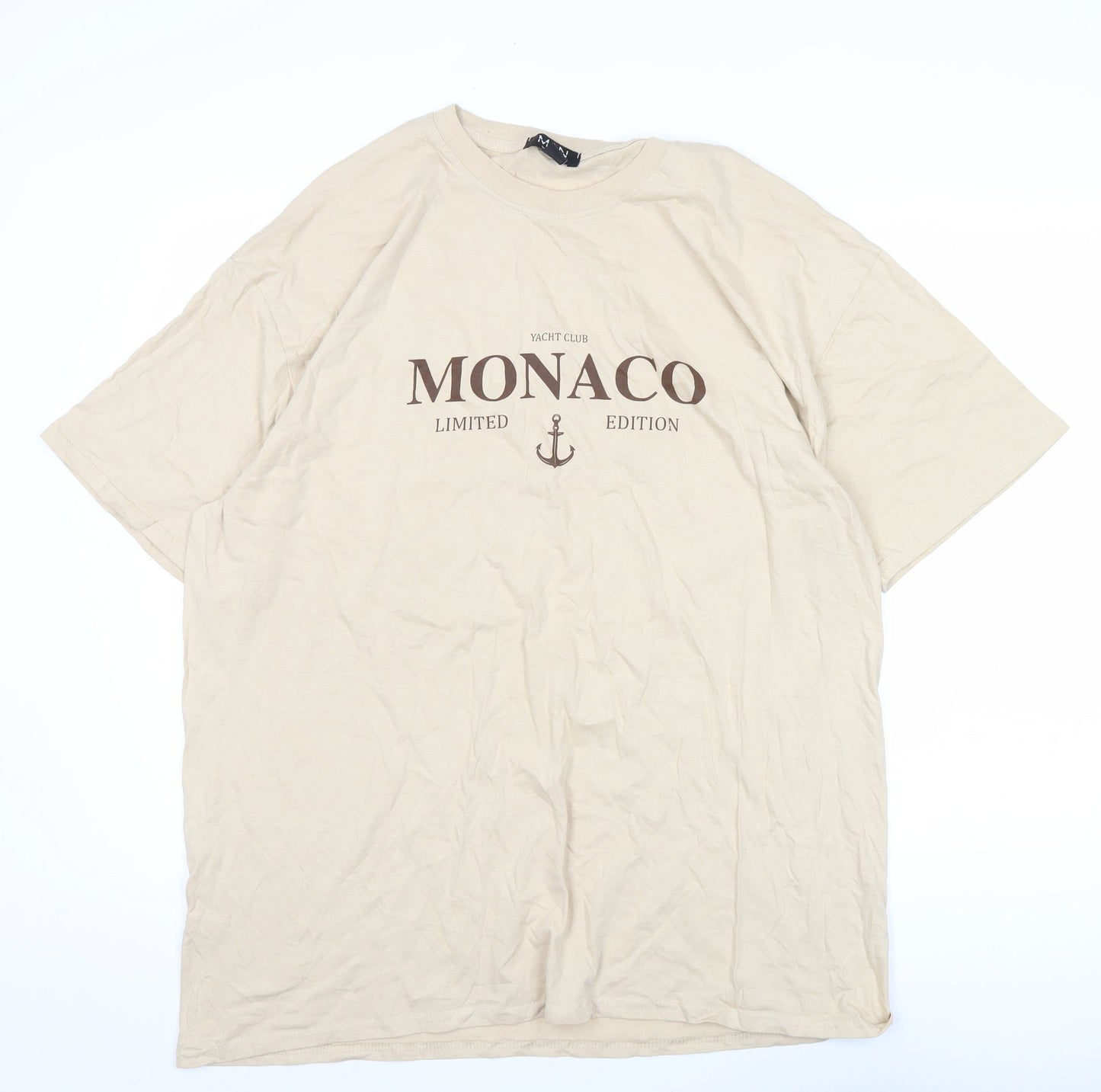 Mens UK Size M boohooMAN Beige  T-Shirt