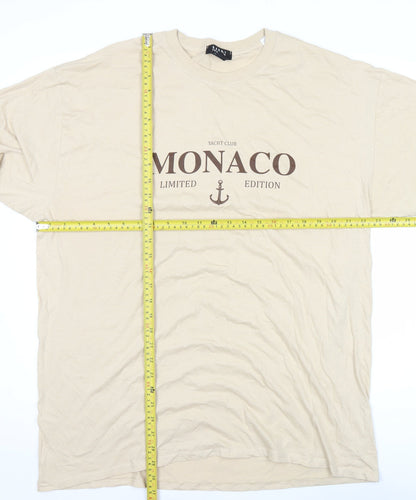 Mens UK Size M boohooMAN Beige  T-Shirt