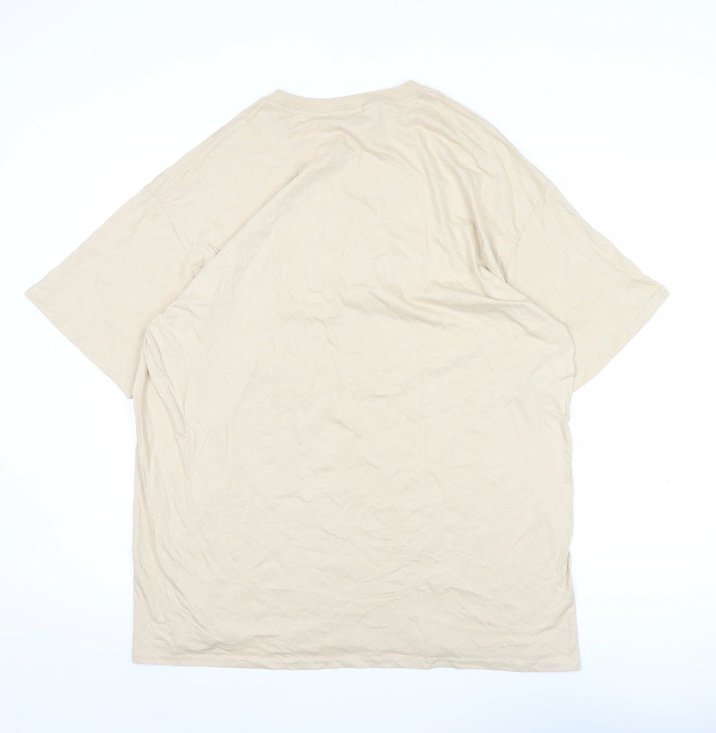 Mens UK Size M boohooMAN Beige  T-Shirt