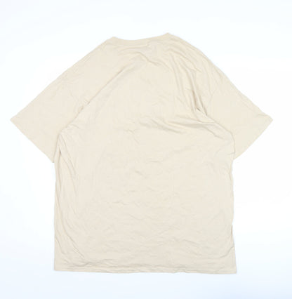 Mens UK Size M boohooMAN Beige  T-Shirt