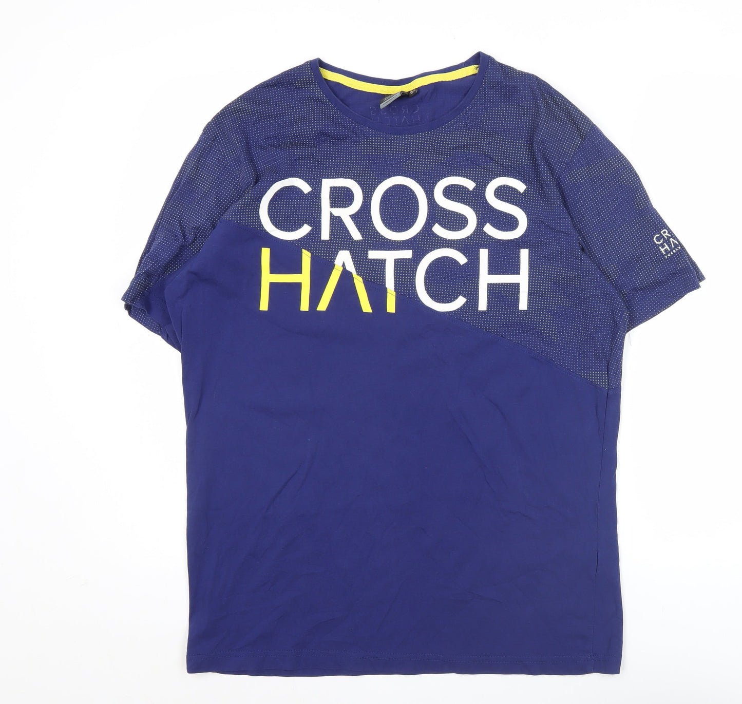 Mens UK Size XL Crosshatch Blue  T-Shirt