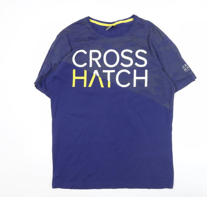 Mens UK Size XL Crosshatch Blue  T-Shirt