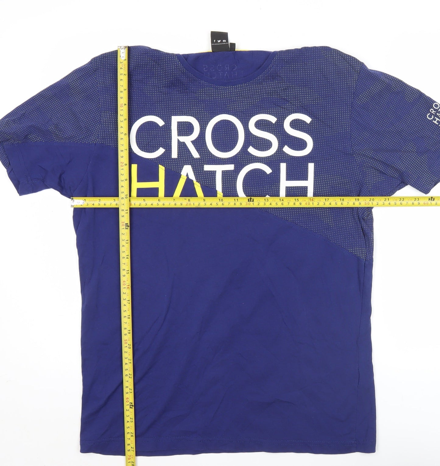 Mens UK Size XL Crosshatch Blue  T-Shirt