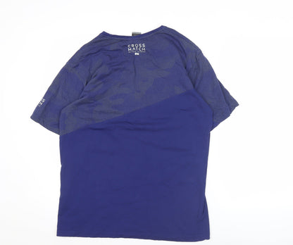 Mens UK Size XL Crosshatch Blue  T-Shirt