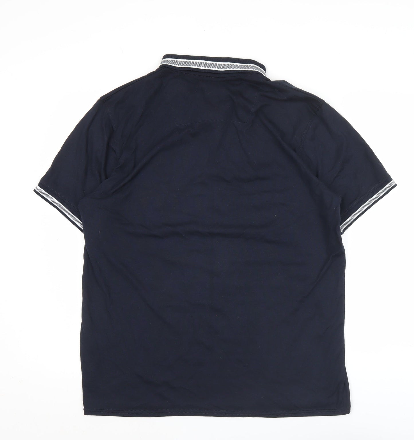 Threadbare Men’s Blue Polo Shirt XL Short Sleeve Cotton Blend