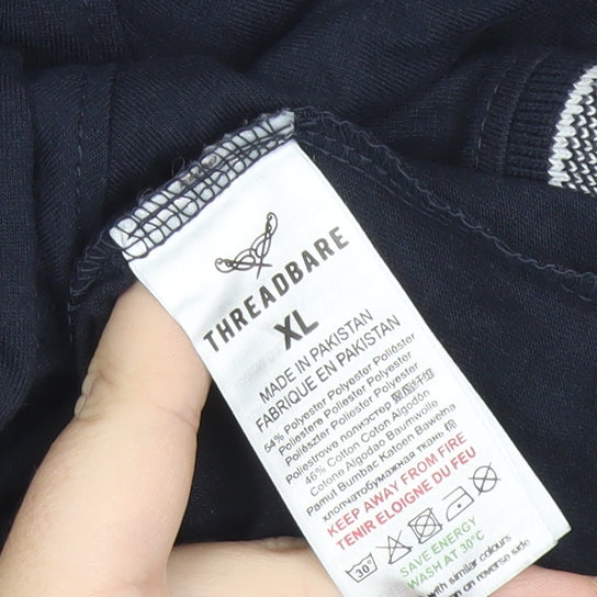 Threadbare Men’s Blue Polo Shirt XL Short Sleeve Cotton Blend