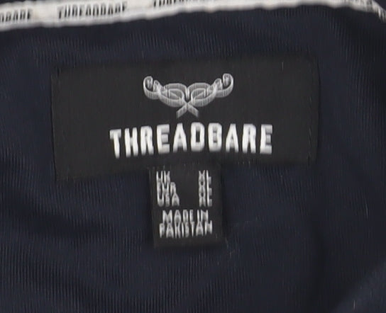 Threadbare Men’s Blue Polo Shirt XL Short Sleeve Cotton Blend