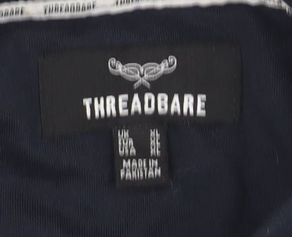 Threadbare Men’s Blue Polo Shirt XL Short Sleeve Cotton Blend