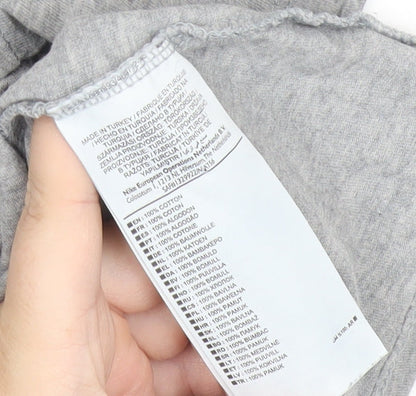 Nike Men's Grey M Athletic Fit Just Do It Graphic T-Shirt