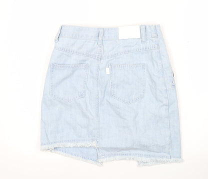 SJYP Womens Blue Denim Wrap Skirt Size S Casual Summer Pockets