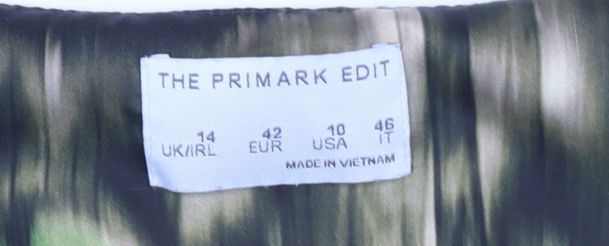 Primark Women’s Multicoloured Tie-Dye V-Neck Tunic Blouse Size 14