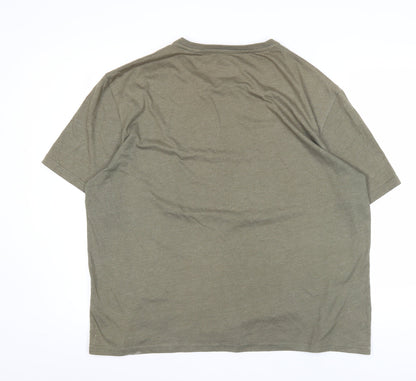 Mens UK Size 2XL C&A Green  T-Shirt