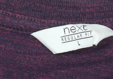 Next Men’s Purple Coffee Graphic T-Shirt L Regular Fit